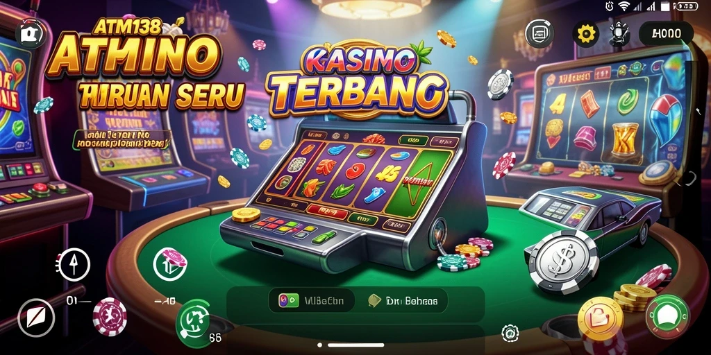 Screenshot gameplay ATM138 menampilkan suasana Kasino yang seru.