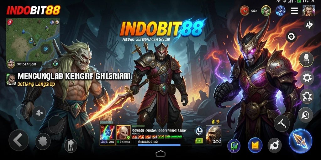 Gameplay menegangkan yang menggambarkan suasana Horror di INDOBIT88.