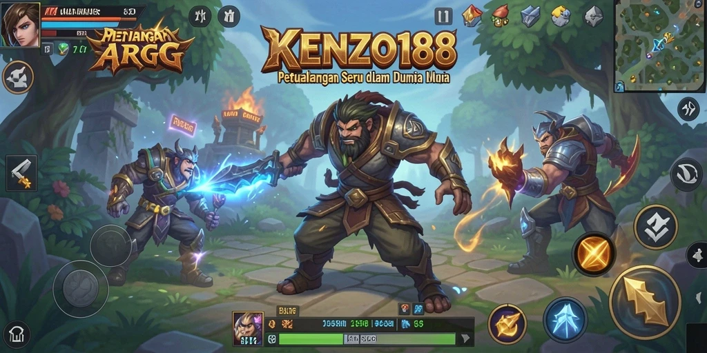 Tampilan gameplay dinamis dan menakjubkan di KENZO188.