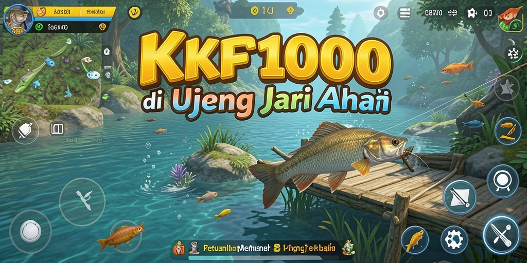 Tampilan gameplay KPK100 dengan pengalaman memancing yang mendebarkan.
