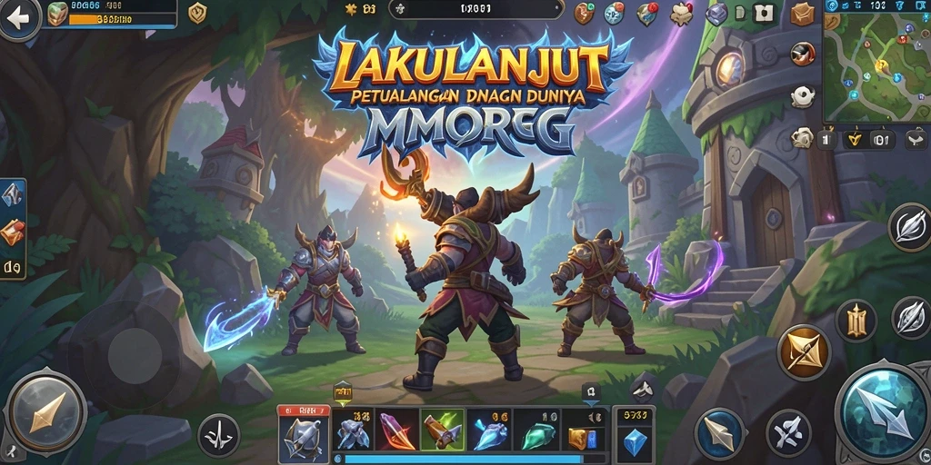 Menampilkan gameplay seru dari LAKULANJUT dalam dunia MMORPG.