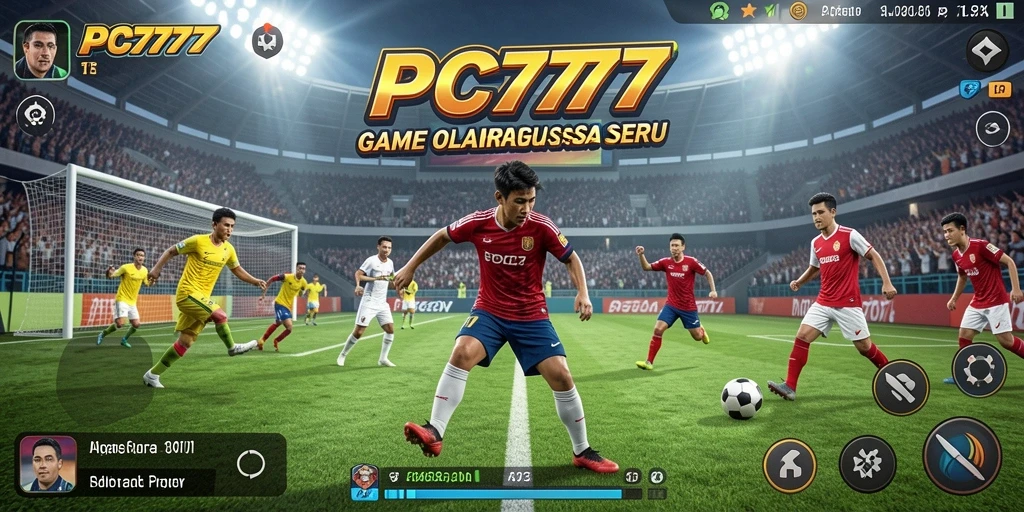 Tampilan utama gameplay PC777 dengan aksi olahraga yang mendebarkan.